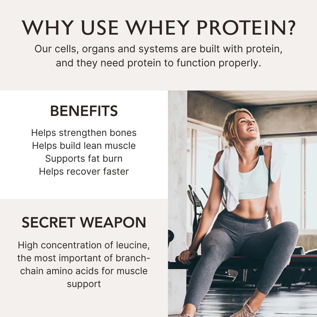 Alaya Naturals Grass Fed Whey Protein Powder Vanilla - 20g - 13.9 oz - image 4