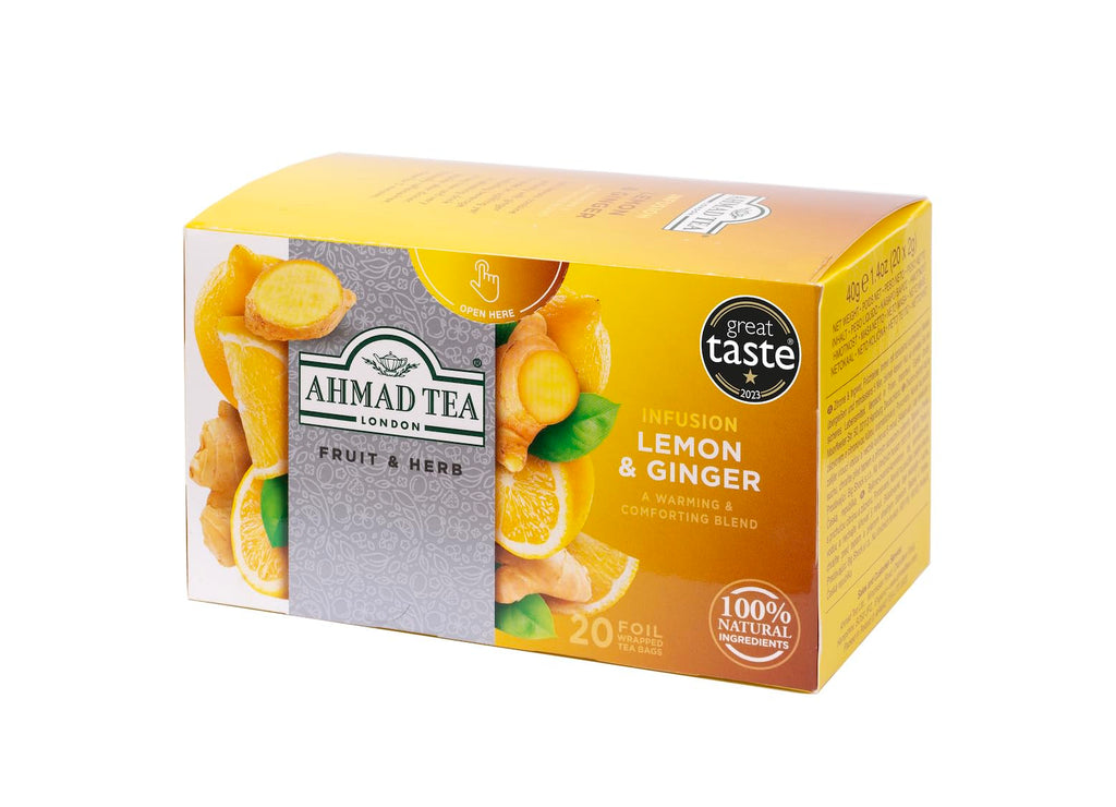 Ahmad Tea Lemon and Ginger Herbal Tea - 120 Teabags - image 4
