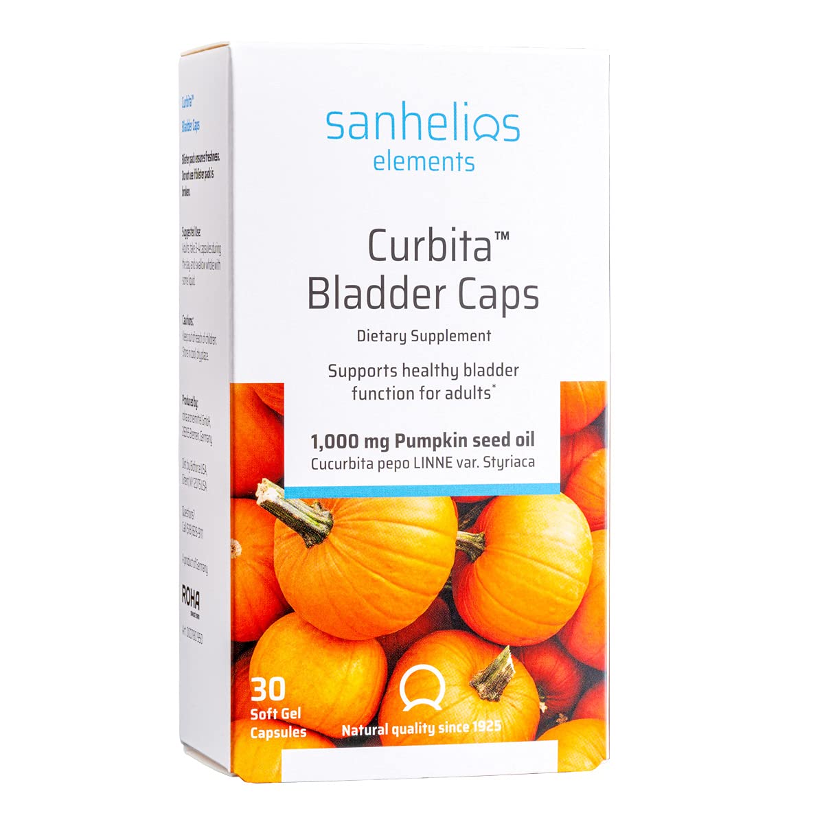 Sanhelios Curbita Bladder Caps Pumpkinseed Oil - 30 Softgels