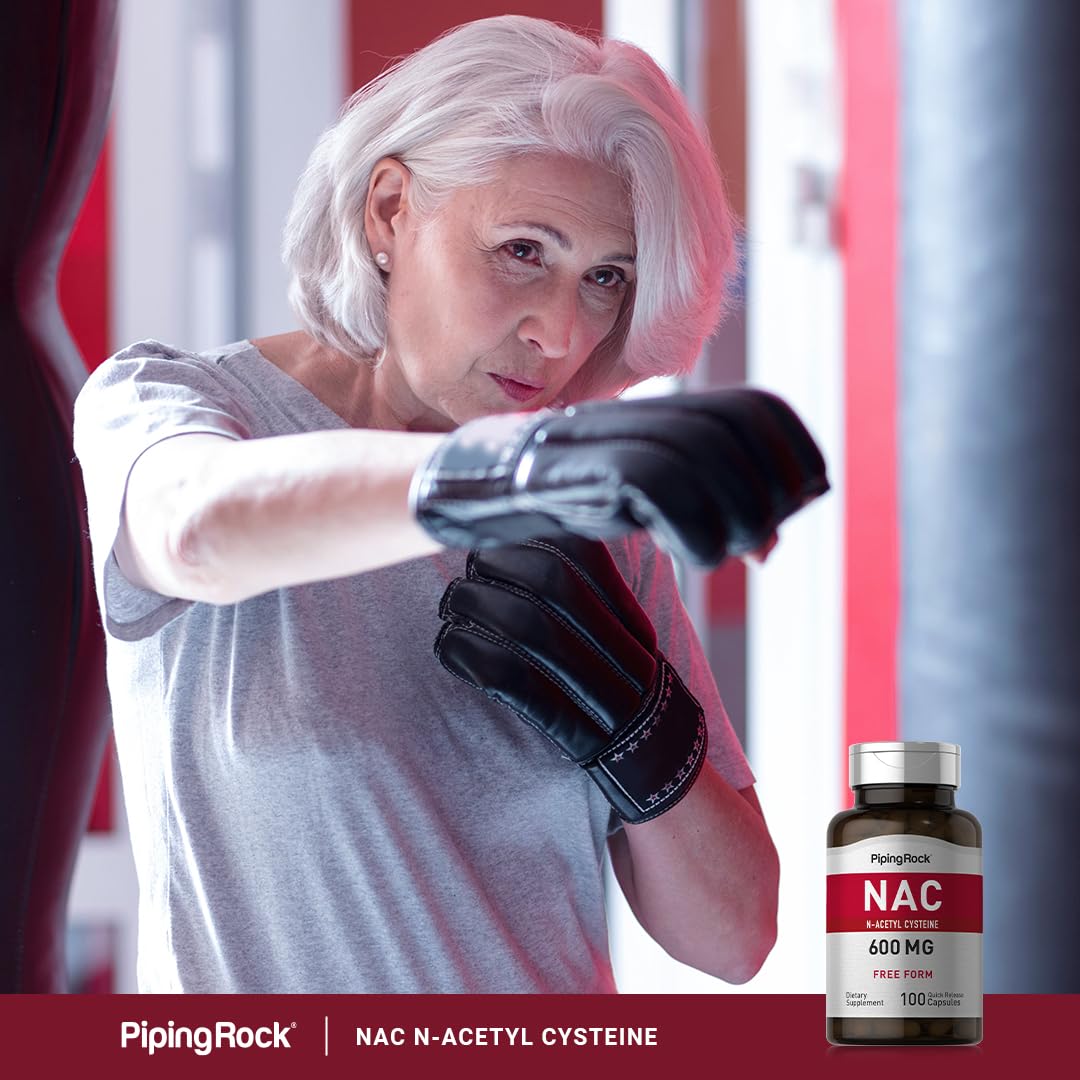 Piping Rock NAC N-Acetyl Cysteine 600mg - 100 Capsules - image 6
