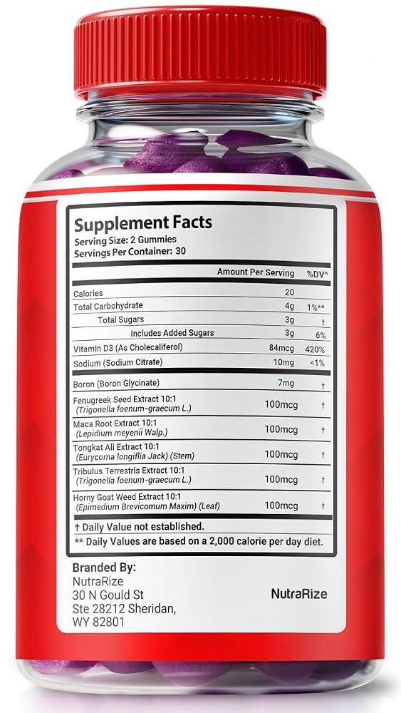 NutraRize Nitro Fuel X Gummies for Men - 60 Gummies - image 2