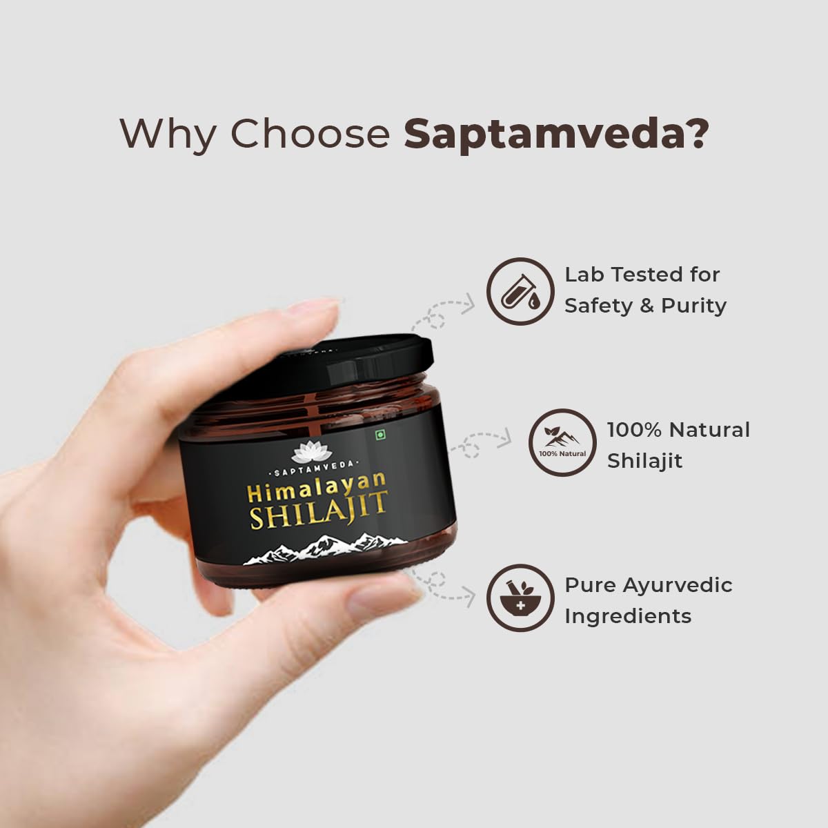 SAPTAMVEDA Himalayan Shilajit Resin Liquid - 20g - image 2