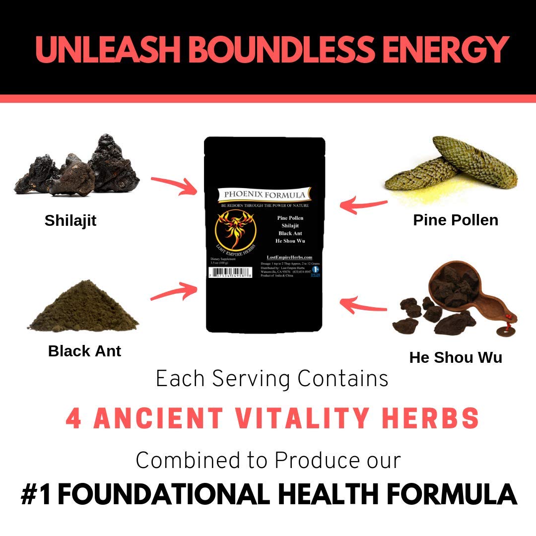 Lost Empire Herbs Phoenix Rejuvenation Formula Energy Blend - 100g - image 7
