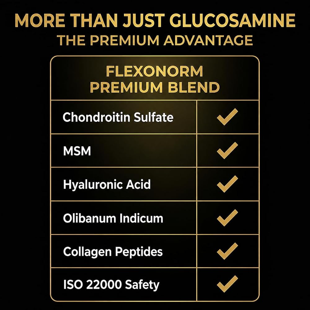 VitaPharm Flexonorm Joint Support Supplement Glucosamine Complex - 60 Capsules - image 4