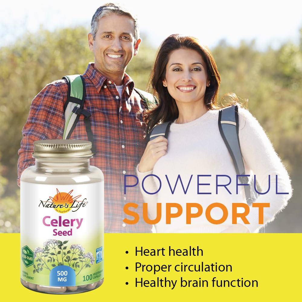 Nature's Herbs Celery Seed 500 mg Circulation Support - 100 Capsules - image 3