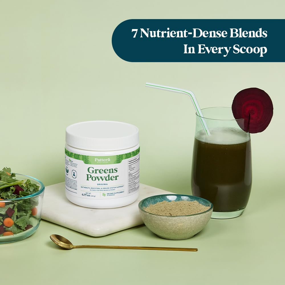 Pattern Wellness Greens Powder Superfood Original Flavor - 6.77 oz - image 9