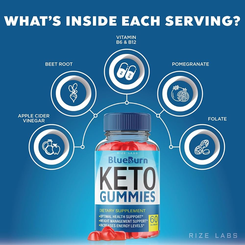 rize labs BlueBurn Keto ACV Gummies for Weight Loss - 180 Gummies - image 7