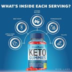 rize labs BlueBurn Keto ACV Gummies for Weight Loss - 180 Gummies - image 7