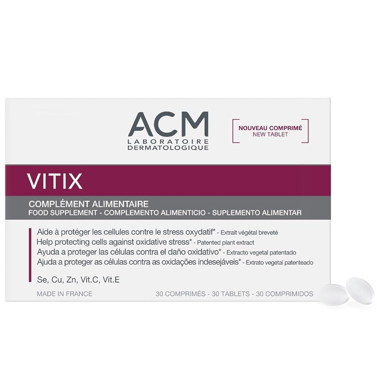 ACM Vitix Blended Vitamin & Mineral Supplement - 30 Tablets