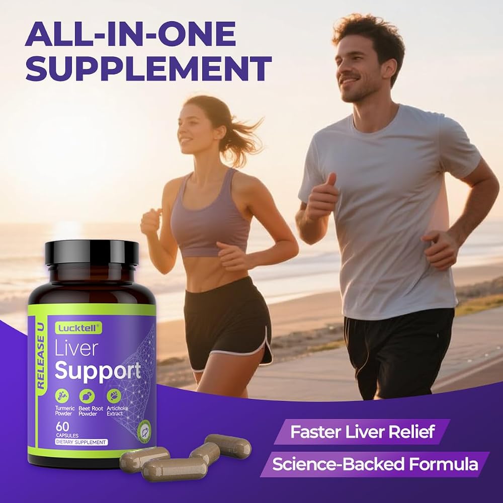 LuckTell Liver Support Supplement with Milk Thistle & Turmeric - 60 Capsules - image 5