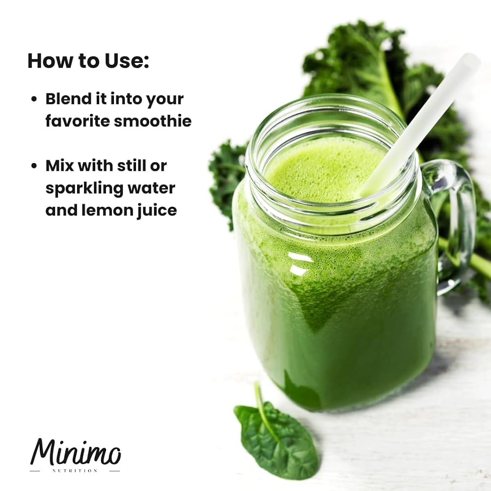 Minimo Nutrition Ultra Cleanse Smoothie Greens Powder - 50 Servings - image 3