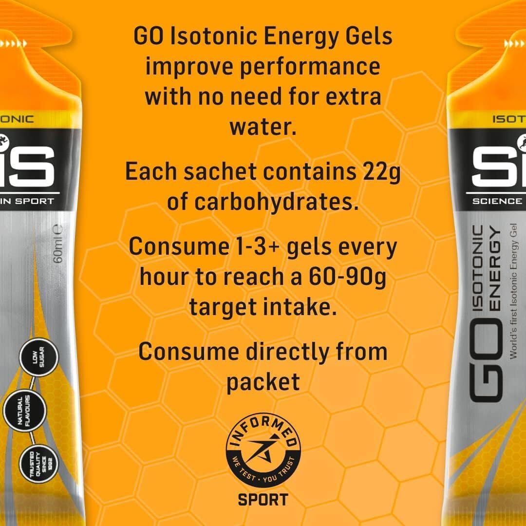 Science in Sport GO Isotonic Energy Gel Orange - 6 Pack - image 3