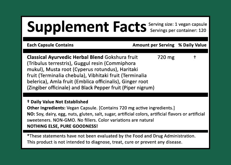 Harmony Nutraceuticals Gokshuradi Guggul Urogenital Support - image 2