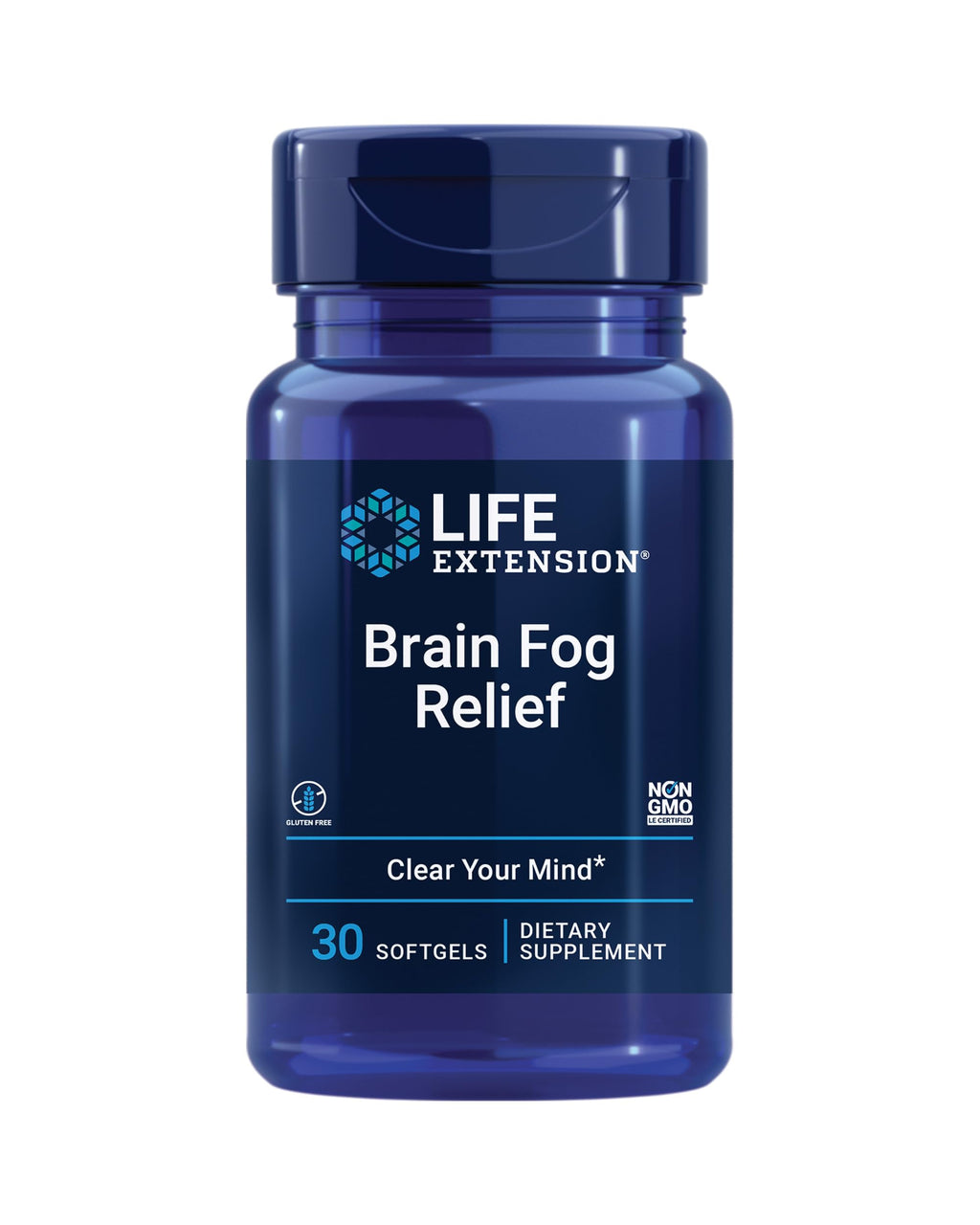 Life Extension Brain Fog Relief Nootropic Supplement - 30 Softgels
