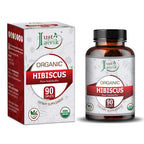 Just Jaivik Organic Hibiscus Tablets 750mg - 90 Tablets