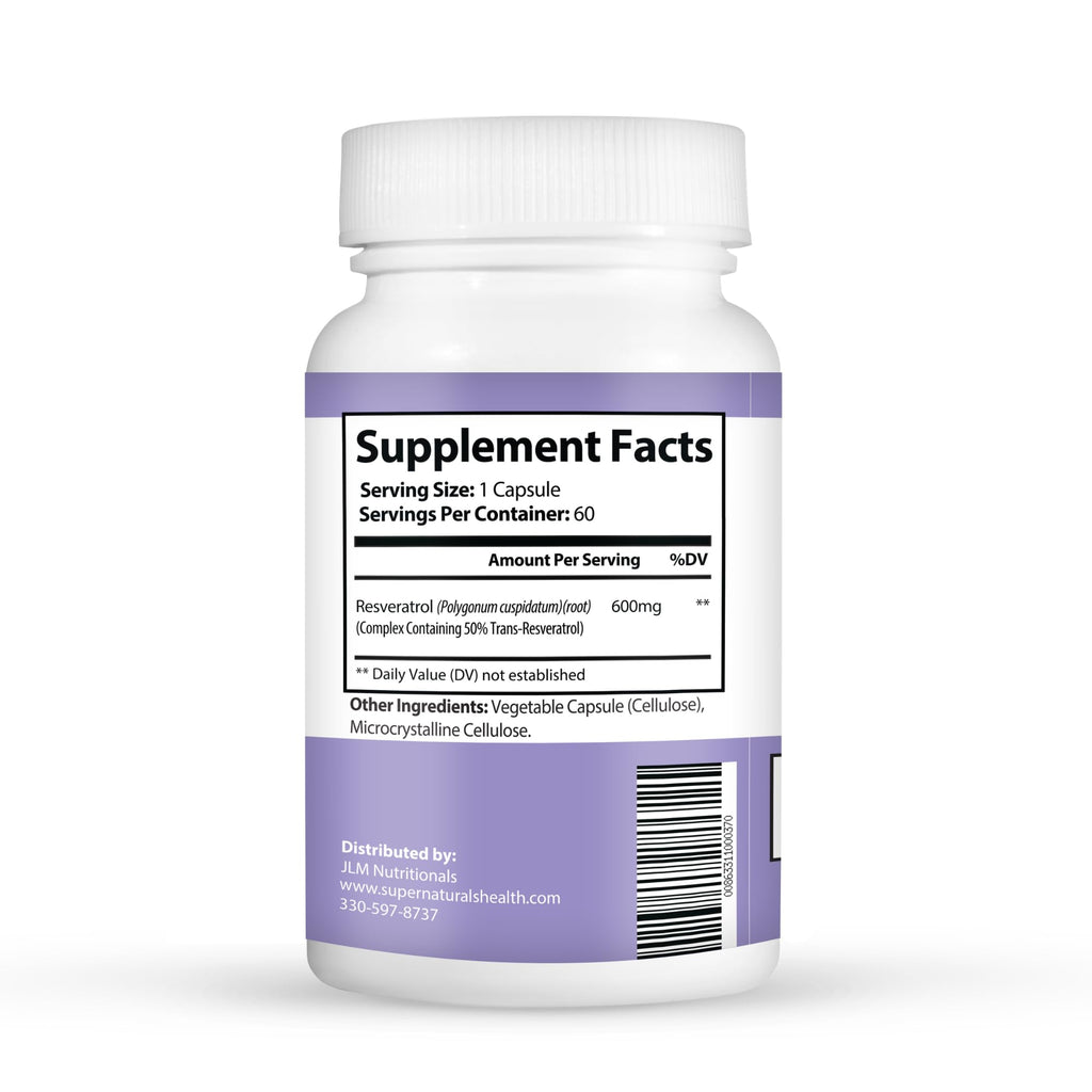 JLM Nutritionals Resveratrol Antioxidant Capsules - 60 Capsules - image 3