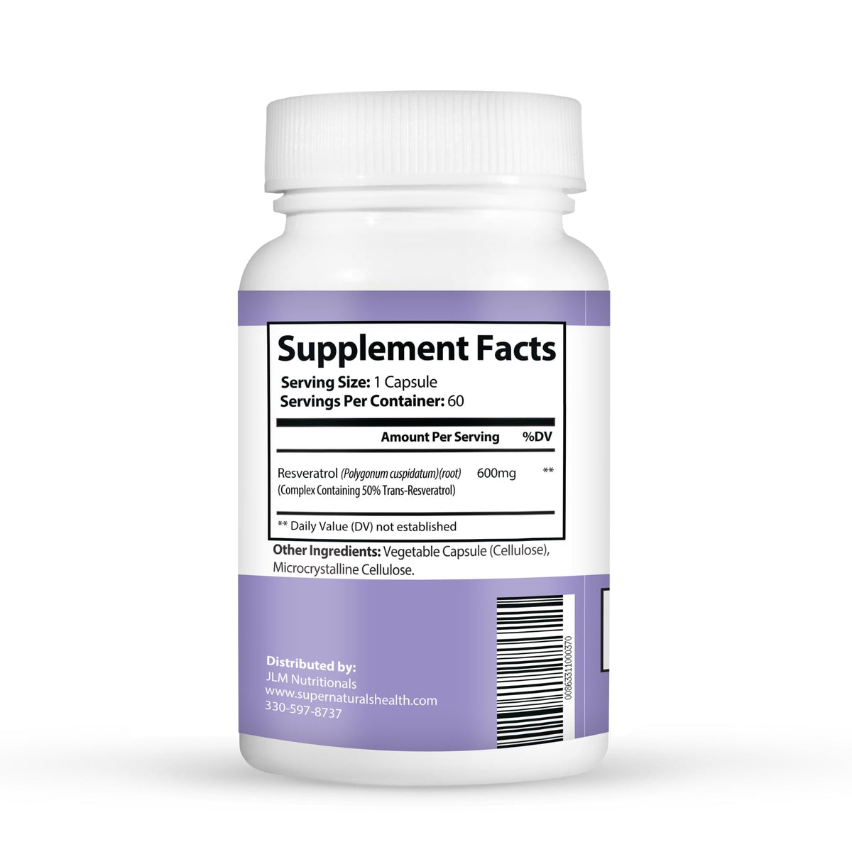 JLM Nutritionals Resveratrol Antioxidant Capsules - 60 Capsules - image 3