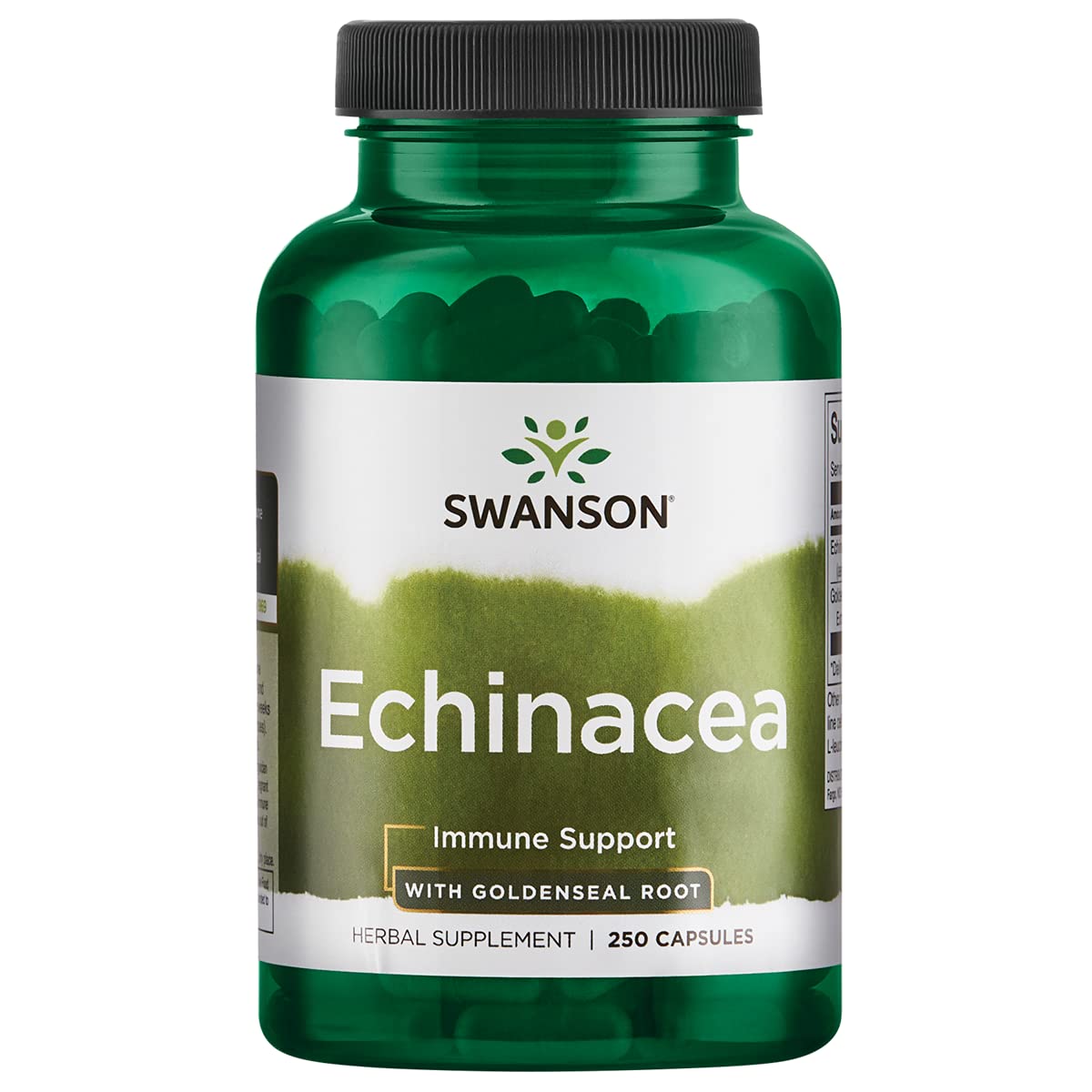 Swanson Echinacea with Goldenseal Root Immune Support - 250 Capsules