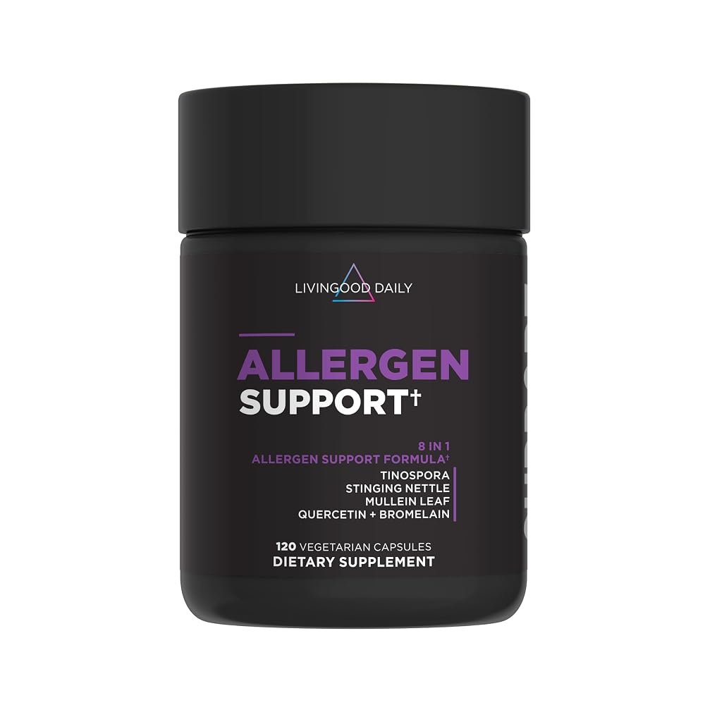 Livingood Daily Allergen Support Immune Supplement - 120 Capsules