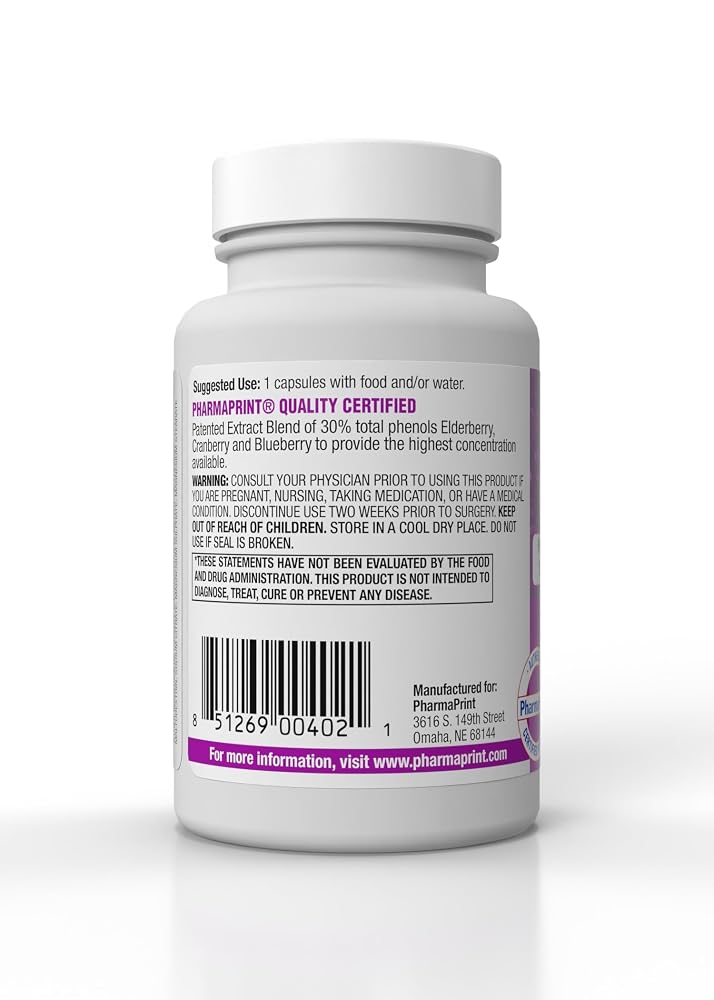 PharmaPrint ImmunEx Defense Elderberry Immune Support - 30 Capsules - image 2