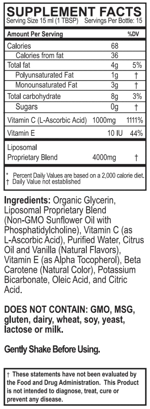 PURALITY HEALTH Liposomal Vitamin C 1000mg Liquid - 8 Fl Oz - image 9