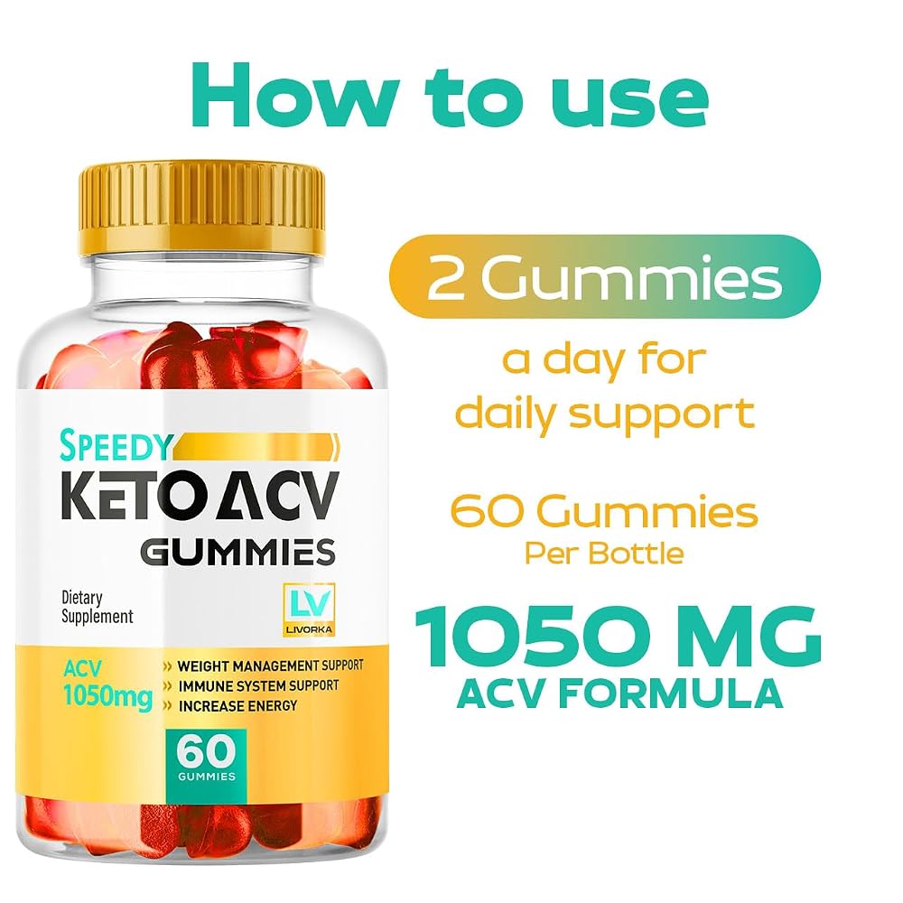 LIVORKA Speedy Keto ACV Gummies Apple Cider Vinegar - 120 Gummies - image 3