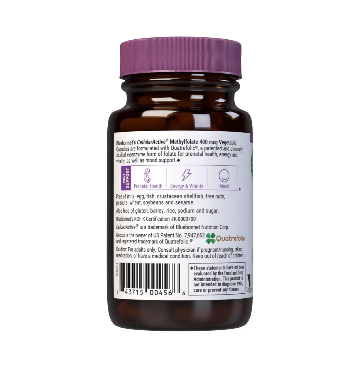 BlueBonnet Nutrition CellularActive Methylfolate 400 mcg - image 3
