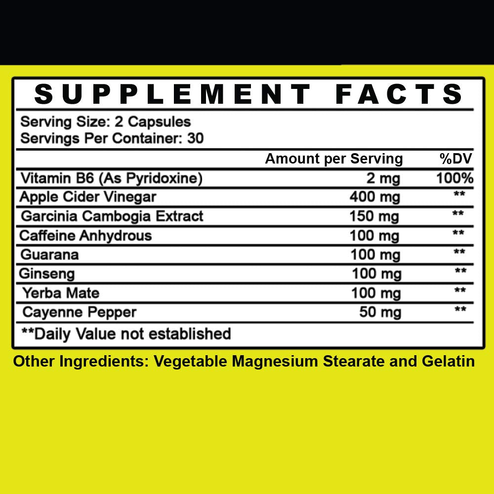 Angry Energy Caffeine Capsules by Angry Supplements