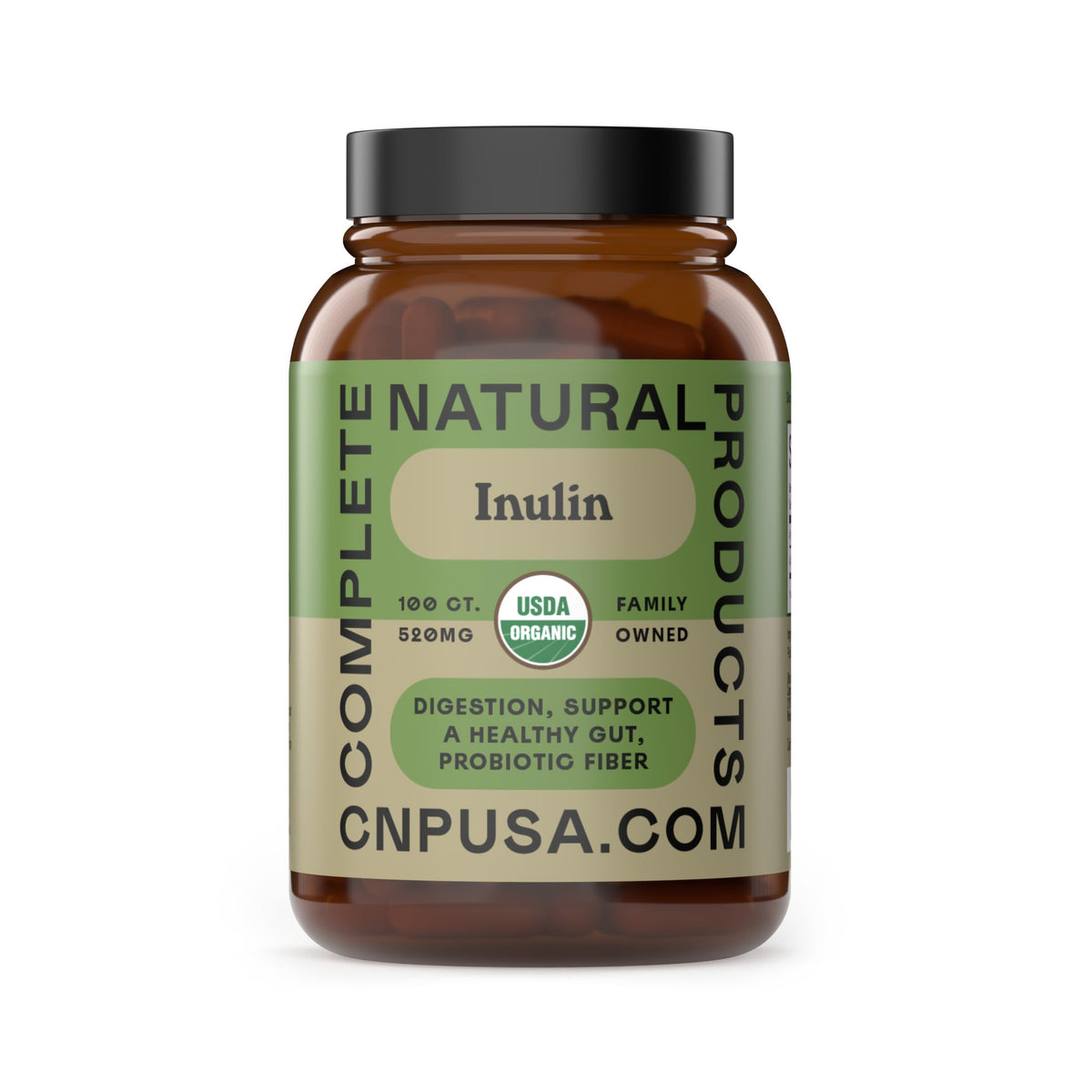 Complete Natural Products Organic Inulin Prebiotic Fiber - 100 Capsules