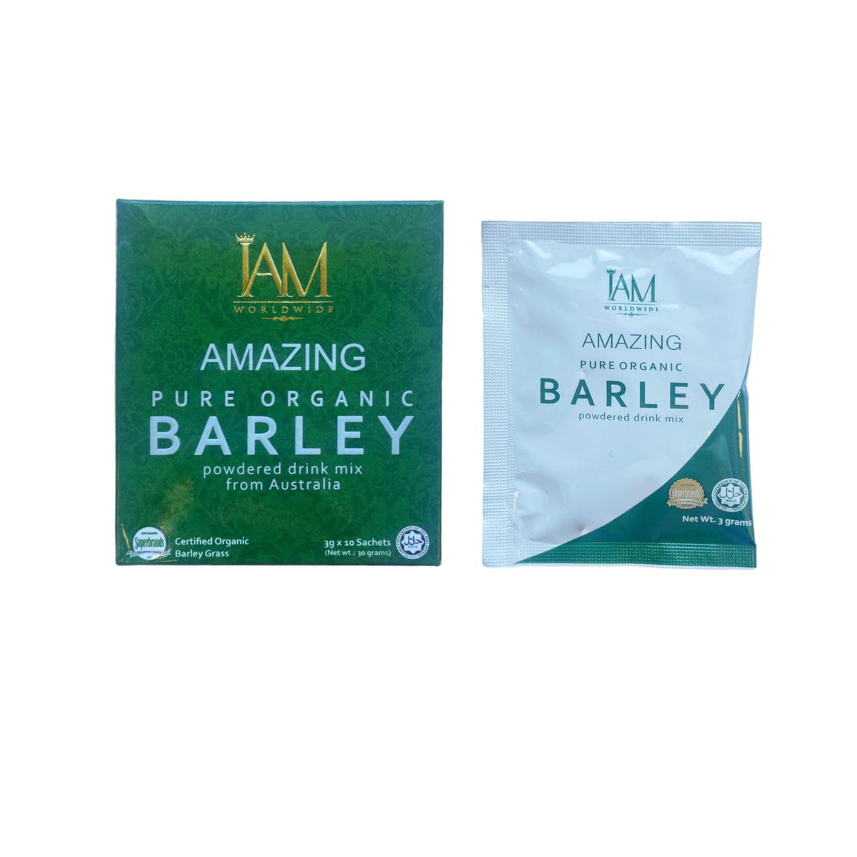 IAM WORLDWIDE Pure Barley Powdered Drink Mix Organic - 1.05 oz