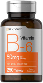 Horbäach Vitamin B6 50mg - 250 Tablets