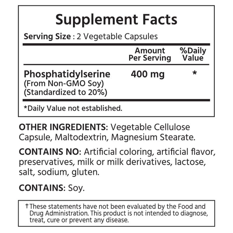 ML Naturals Phosphatidyl Serine 400 mg