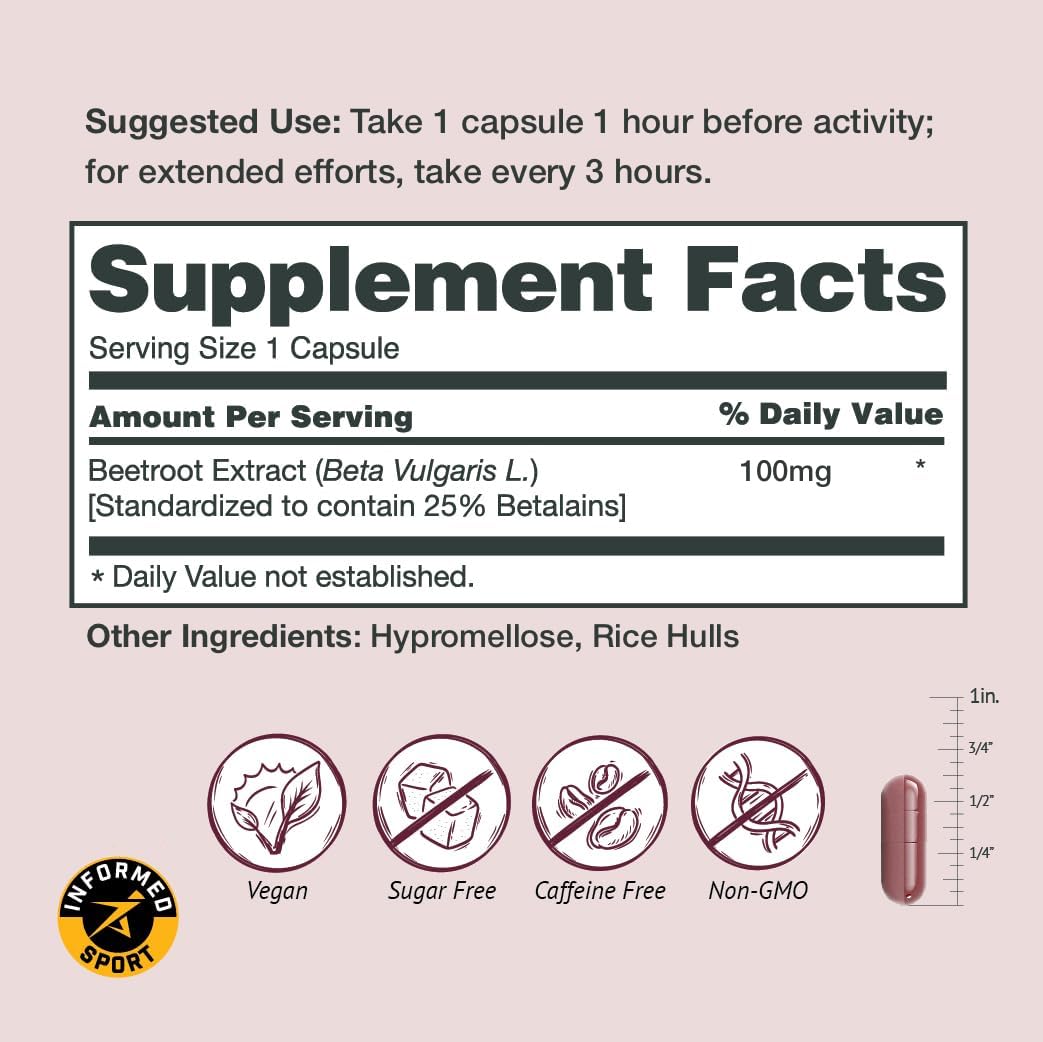 Sur Nutrition AltRed Beet Root Capsules for Muscle Recovery