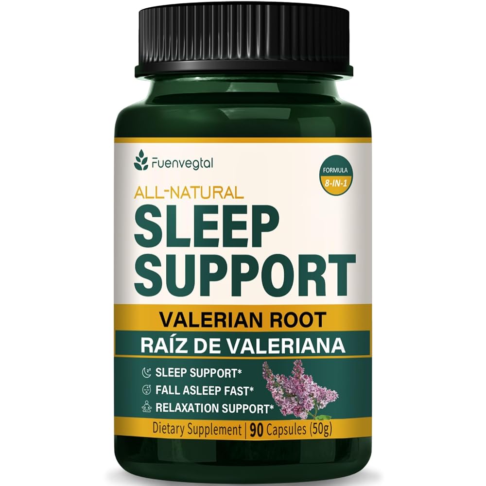Fuenvegtal Valerian Root Extract Sleep Support Capsules - 90 Count
