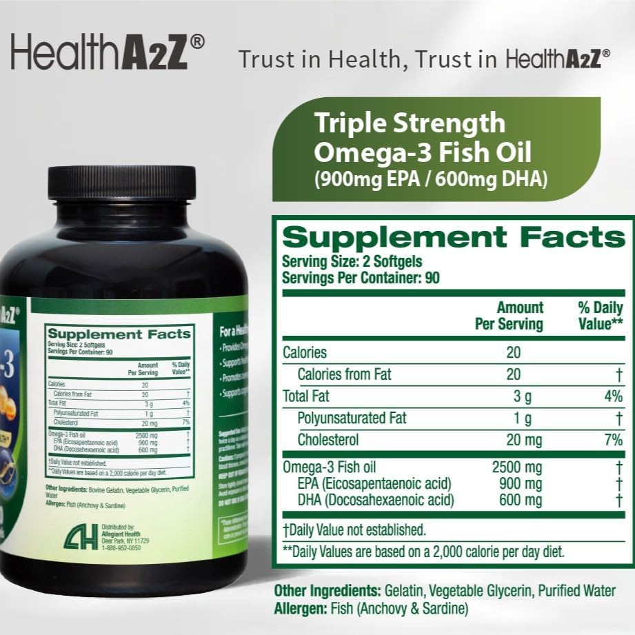 NutraA2Z Omega 3 Fish Oil High Potency - 60 Gummies - image 4