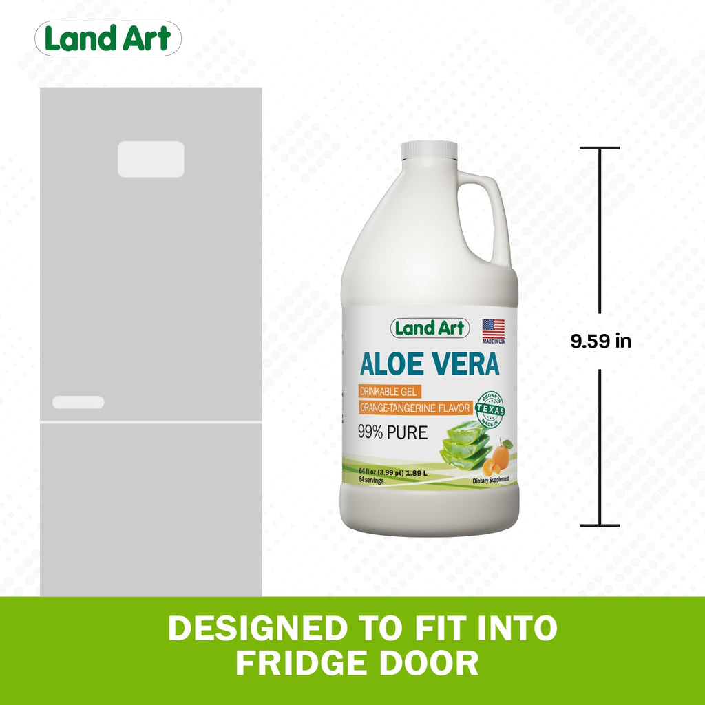 Land Art Pure Aloe Vera Drinkable Gel - Cold-Processed Inner Filet