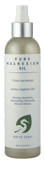 White Egret Magnesium Beauty Oil Pure - 8 Fl Oz
