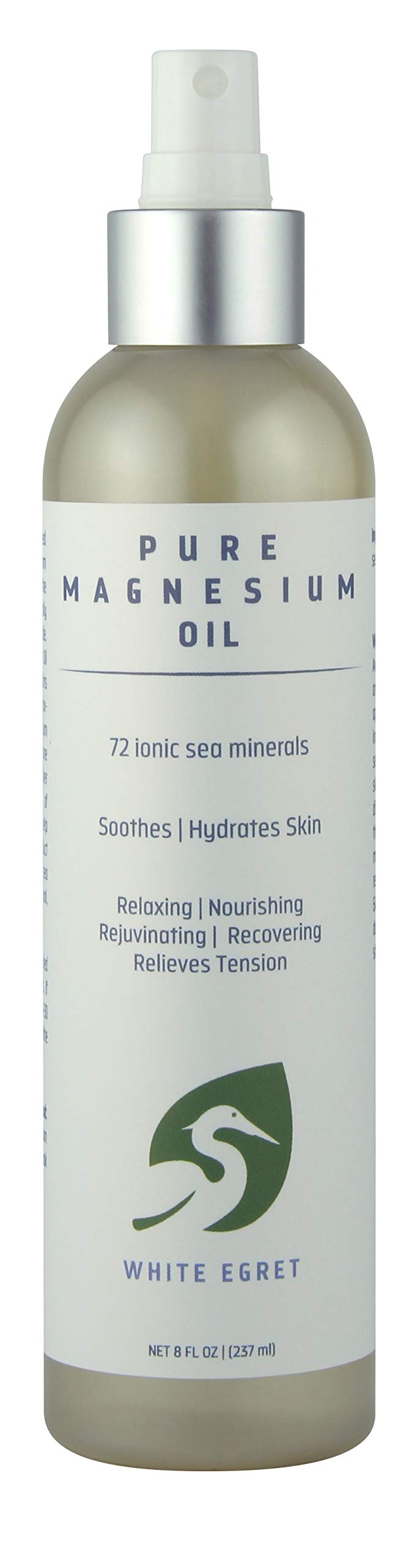 White Egret Magnesium Beauty Oil Pure - 8 Fl Oz