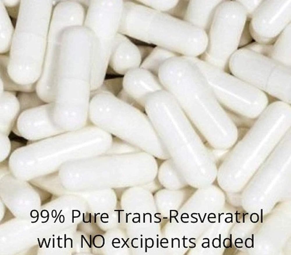 Mega Resveratrol 500 mg Trans-Resveratrol - 60 Vegetarian Capsules - image 6
