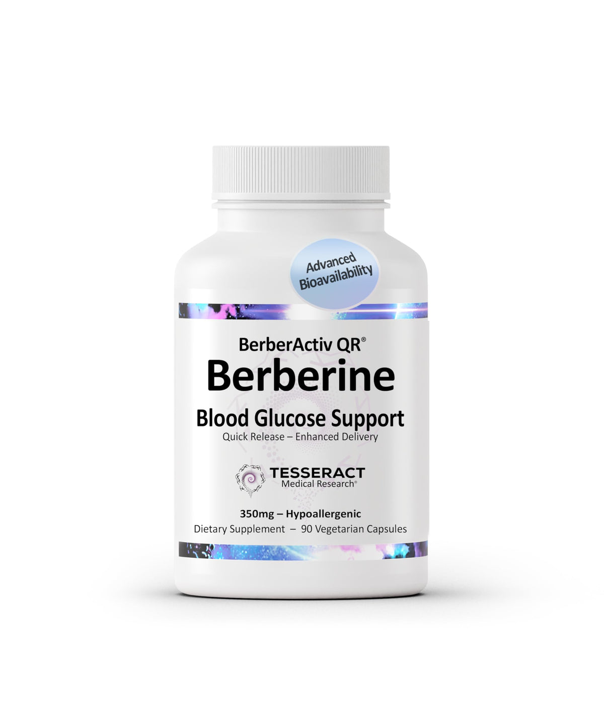 Tesseract BerberActiv-QR Berberine 350mg - 90 Capsules
