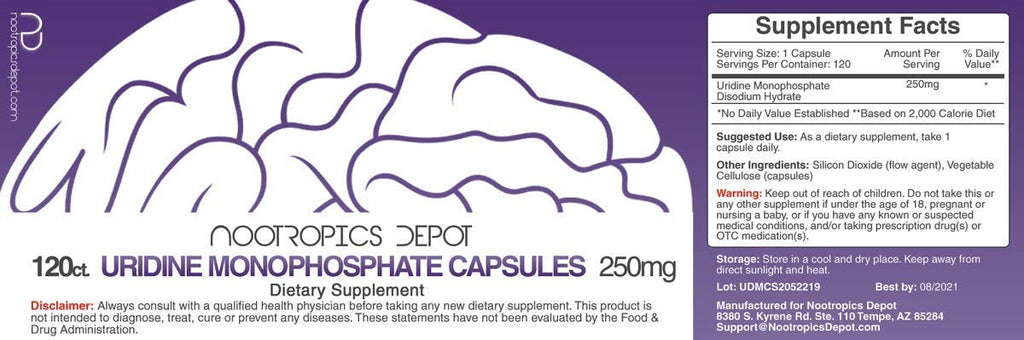 Nootropics Depot Uridine Monophosphate Capsules