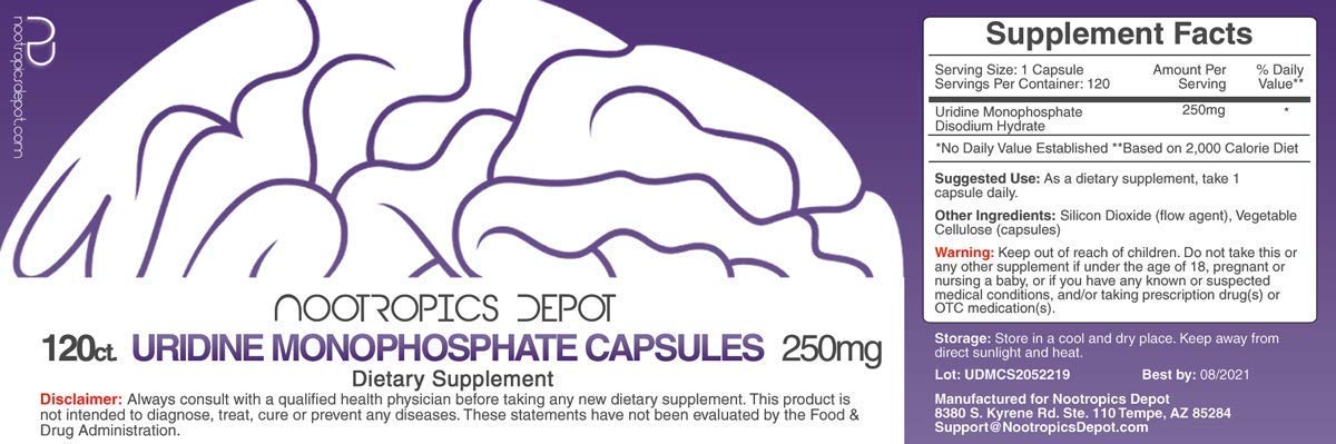 Nootropics Depot Uridine Monophosphate Capsules