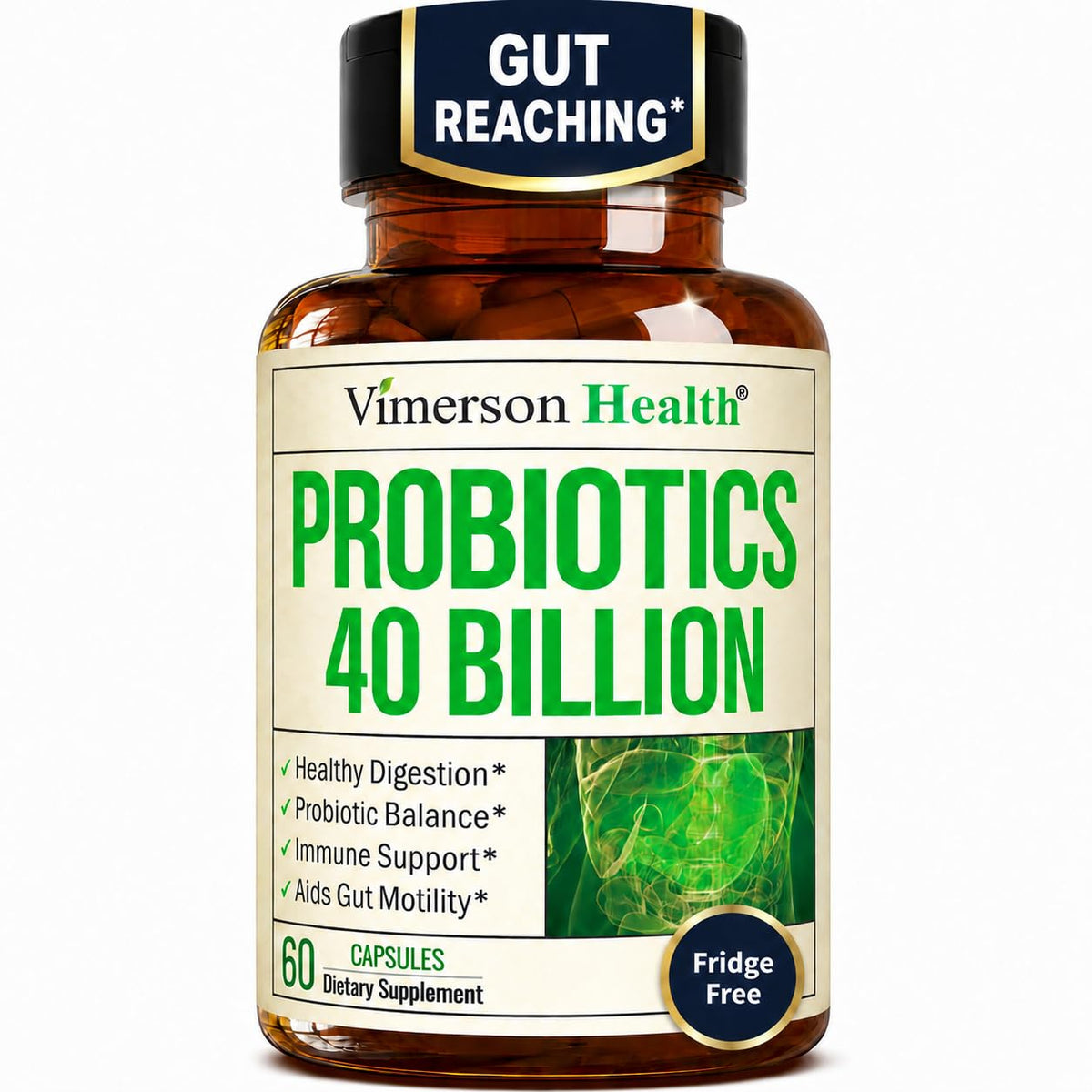 Vimerson Health Probiotics 40 Billion CFU Digestive Support - 60 Capsules