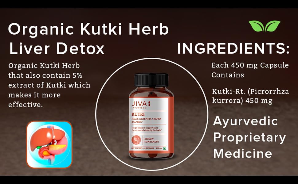 Jiva Ayurveda Kutki Capsules Liver Support - 60 Vegetarian Capsules - image 7