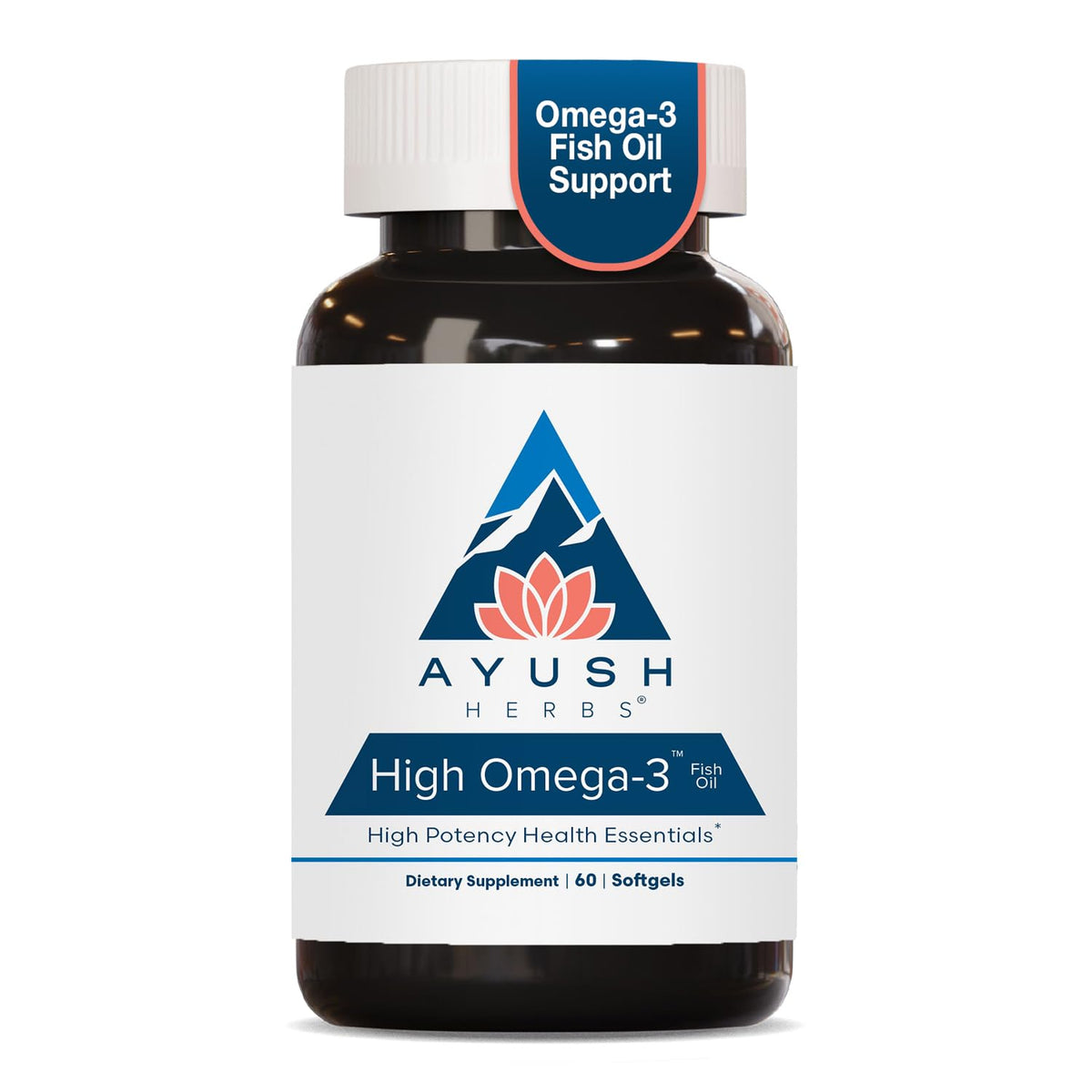 Ayush Herbs High Omega 3 1000mg - 60 Softgels