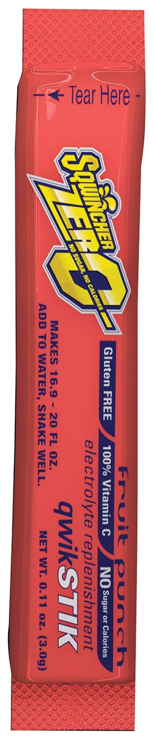 Sqwincher Zero Qwik Stik Fruit Punch Electrolyte - 50 Sticks