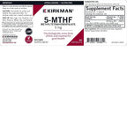 Kirkman 5-MTHF 5 mg Folic Acid - 60 Vegetarian Capsules - image 3