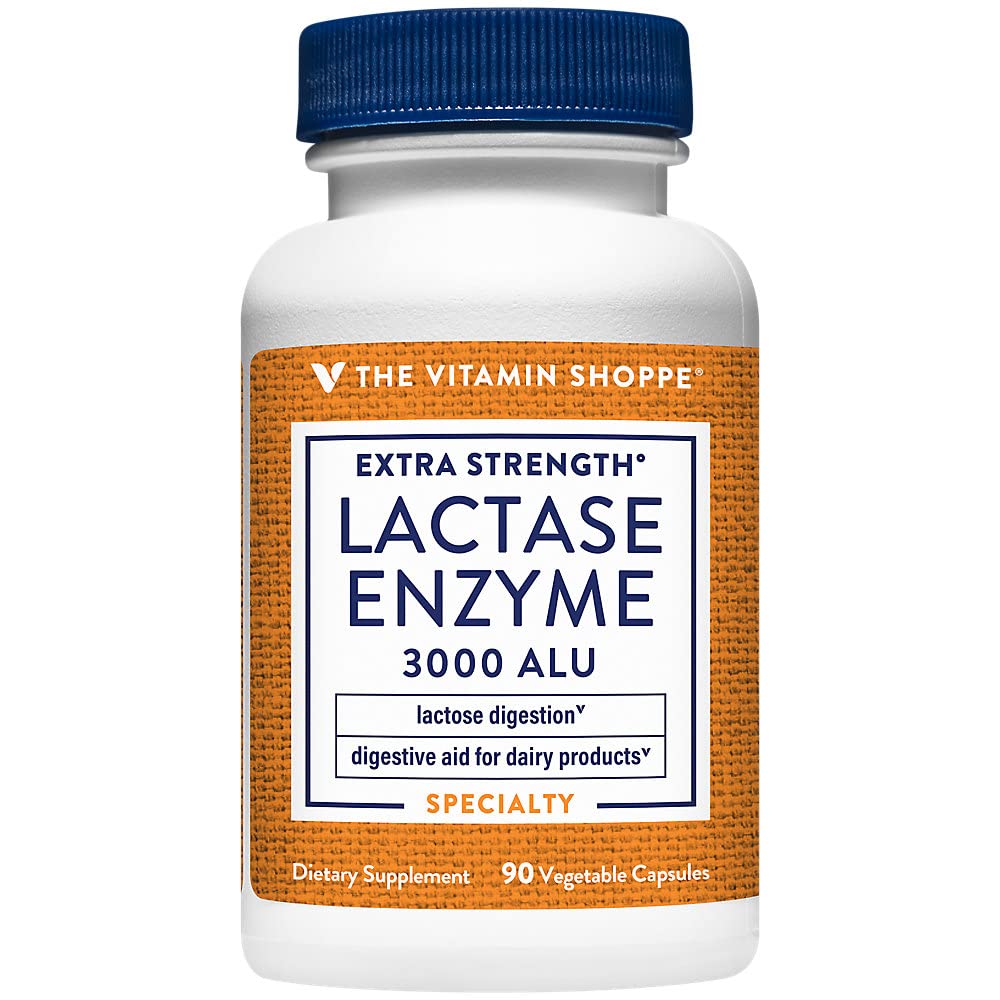 The Vitamin Shoppe Extra Strength Lactase Enzyme Digestive Aid