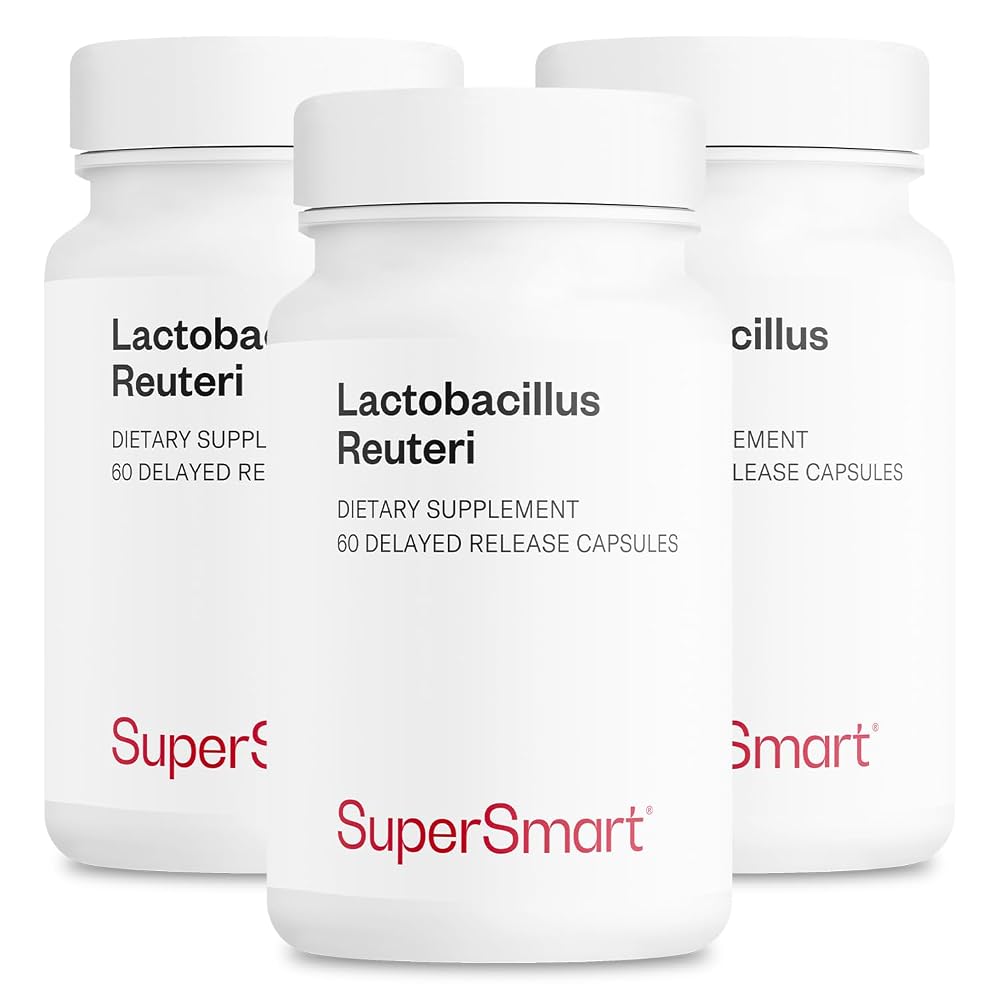 Supersmart Lactobacillus Reuteri 5 Billion CFU Probiotic - 180 Capsules