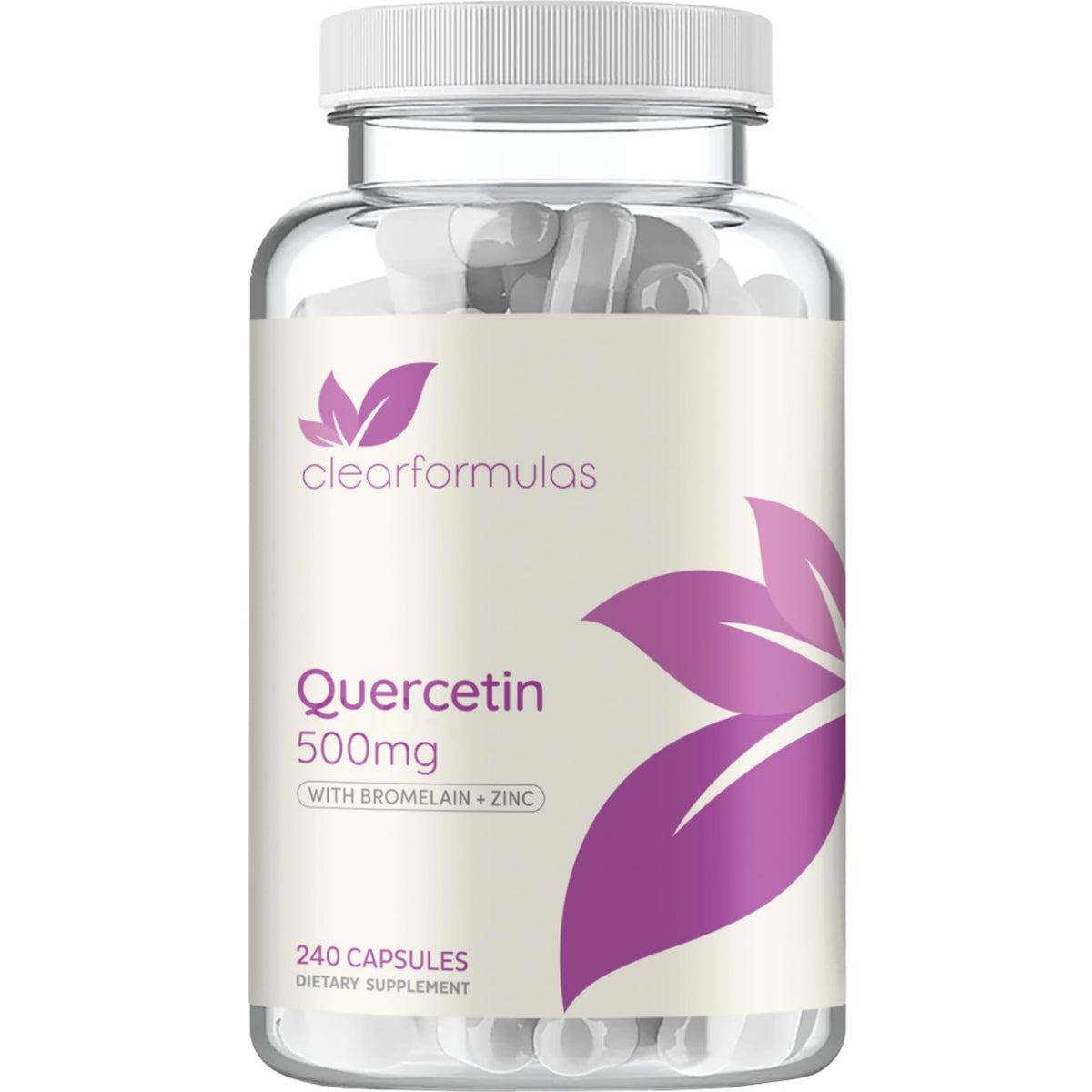 Clear Formulas Advanced Zinc Quercetin with Bromelain - 120 Servings
